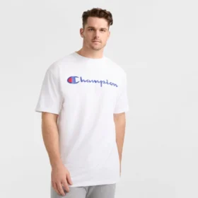 Klasik Grafik Tişört, Script Logo - Büyük ve Uzun Boy