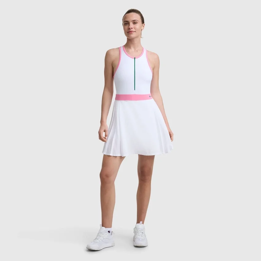 Match Point Tenis Elbisesi, Nakışlı Script Logo