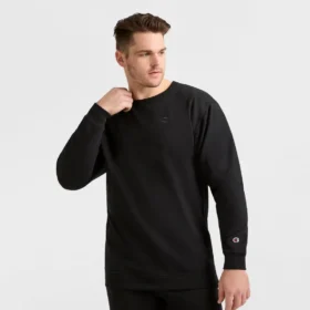 Powerblend Bisiklet Yaka Sweatshirt, C Logo - Büyük ve Uzun Boy