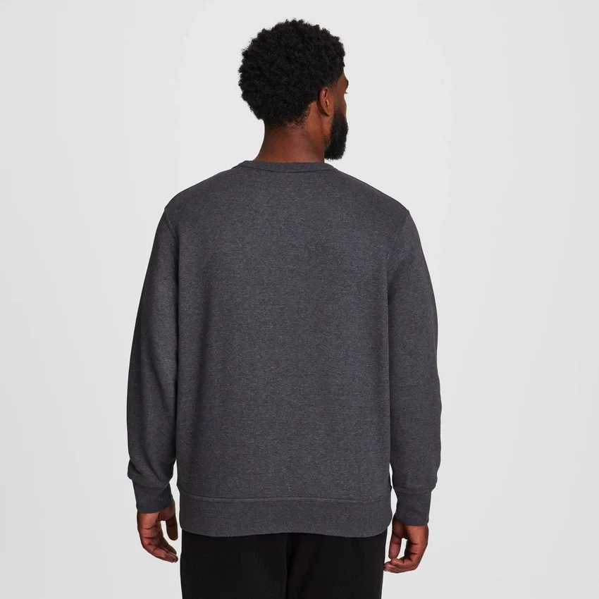 Powerblend Bisiklet Yaka Sweatshirt, C Logo - Büyük ve Uzun Boy