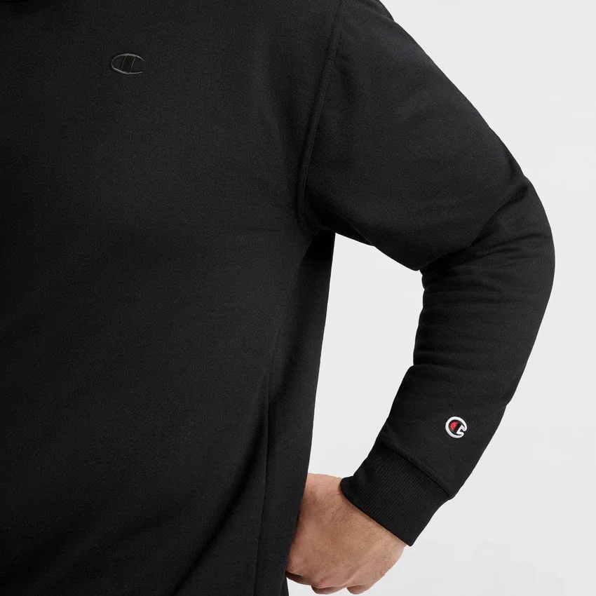 Powerblend Bisiklet Yaka Sweatshirt, C Logo - Büyük ve Uzun Boy
