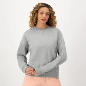 Powerblend Bisiklet Yaka Sweatshirt, Nakışlı Script Logo
