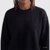 Powerblend Bisiklet Yaka Sweatshirt, Nakışlı Script Logo