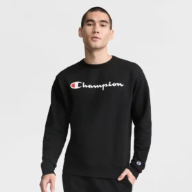 Powerblend Bisiklet Yaka Sweatshirt, Script Logo