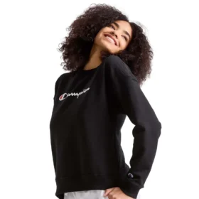 Powerblend Bisiklet Yaka Sweatshirt, Script Logo