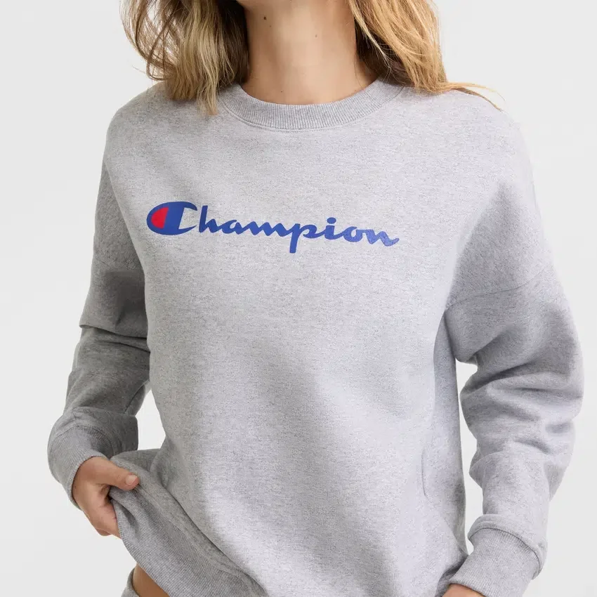 Powerblend Bisiklet Yaka Sweatshirt, Script Logo