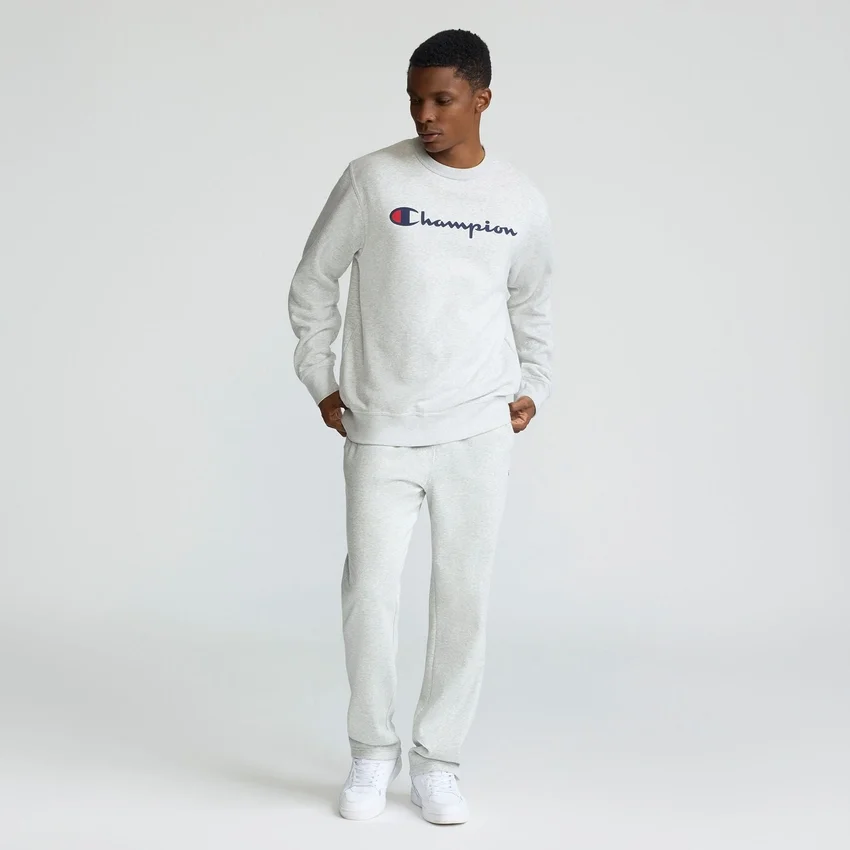 Powerblend Bisiklet Yaka Sweatshirt, Script Logo