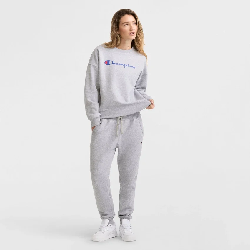 Powerblend Bisiklet Yaka Sweatshirt, Script Logo
