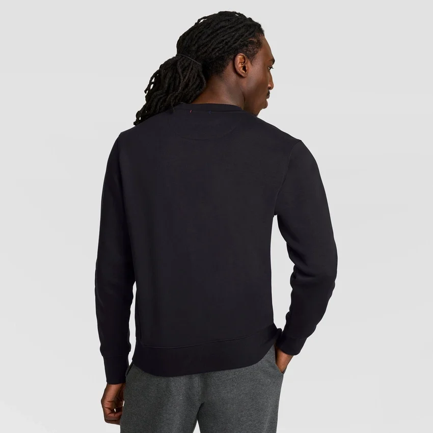 Powerblend Bisiklet Yaka Sweatshirt, Tonlu Script Logo