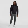 Powerblend Bisiklet Yaka Sweatshirt, Tonlu Script Logo