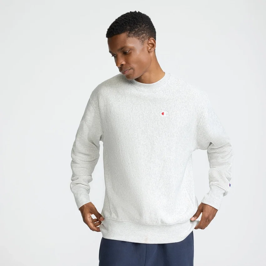 Reverse Weave Bisiklet Yaka Sweatshirt, C Logo