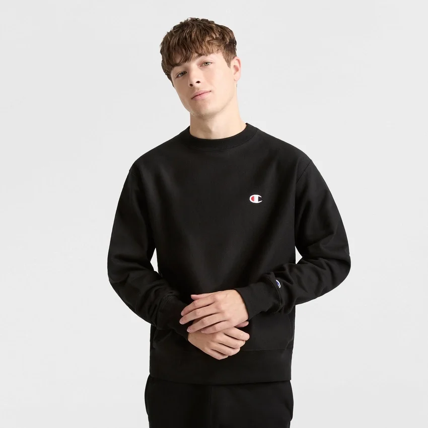 Reverse Weave Bisiklet Yaka Sweatshirt, C Logo