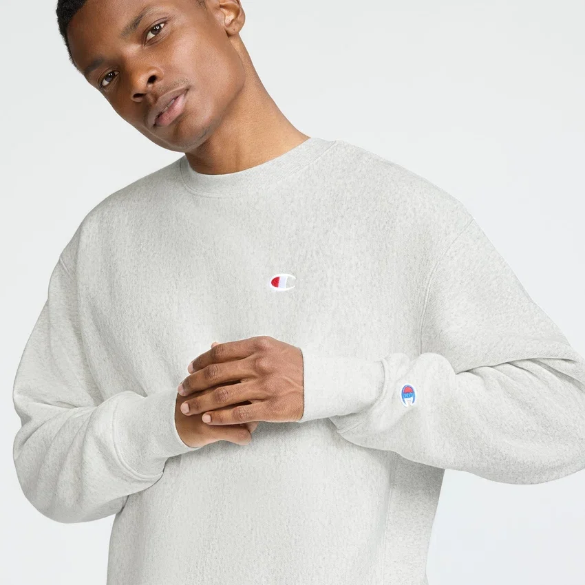 Reverse Weave Bisiklet Yaka Sweatshirt, C Logo