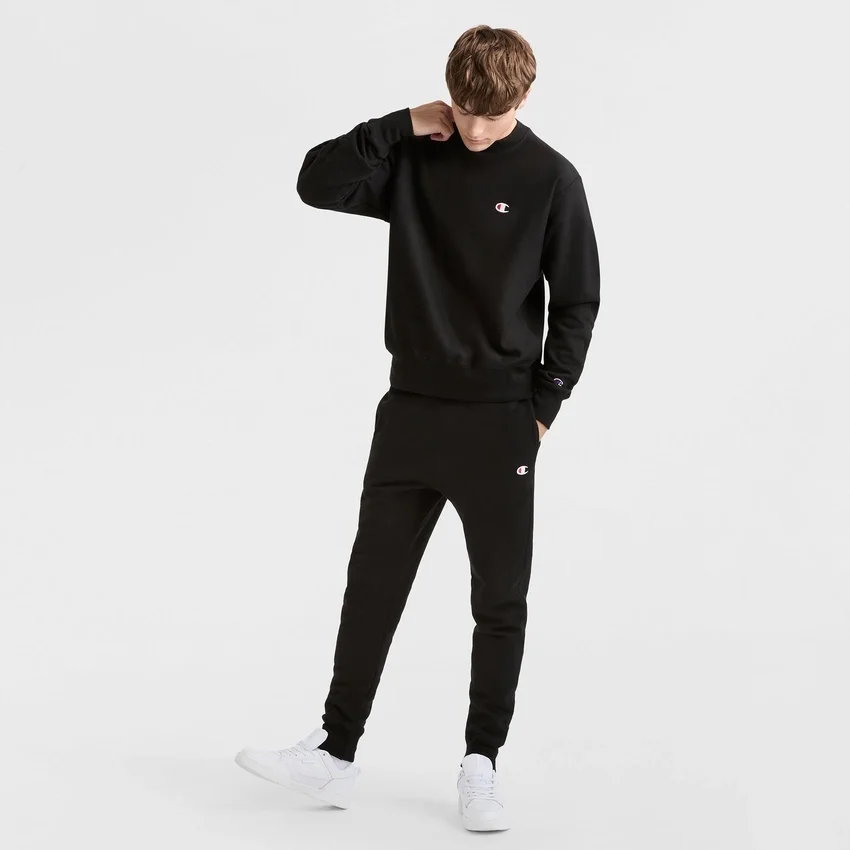 Reverse Weave Bisiklet Yaka Sweatshirt, C Logo