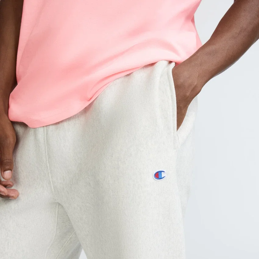 Reverse Weave Küçük Logolu Dar Kesim Eşofman Altları