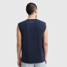 Sport Crewneck Muscle Tişört, Script Logo
