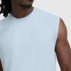 Sport Crewneck Muscle Tişört, Script Logo