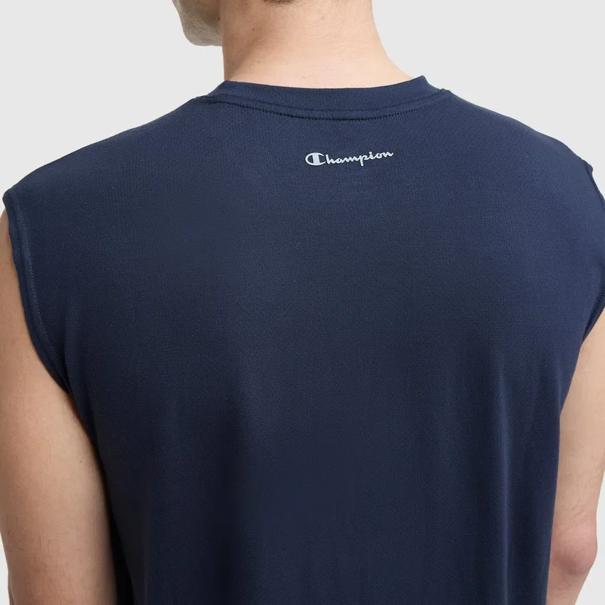 Sport Crewneck Muscle Tişört, Script Logo