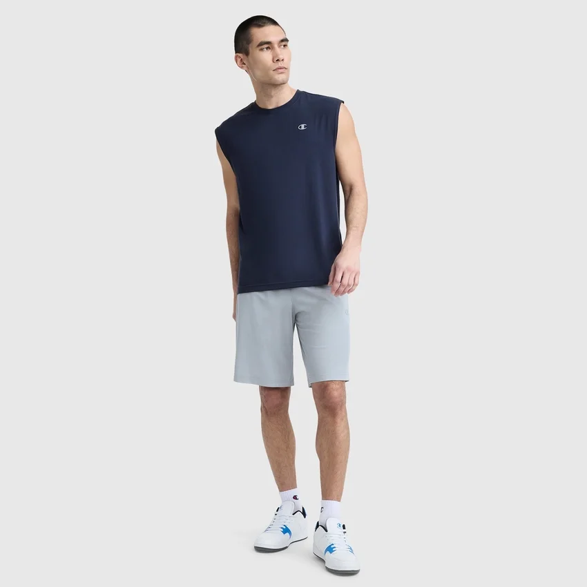 Sport Crewneck Muscle Tişört, Script Logo