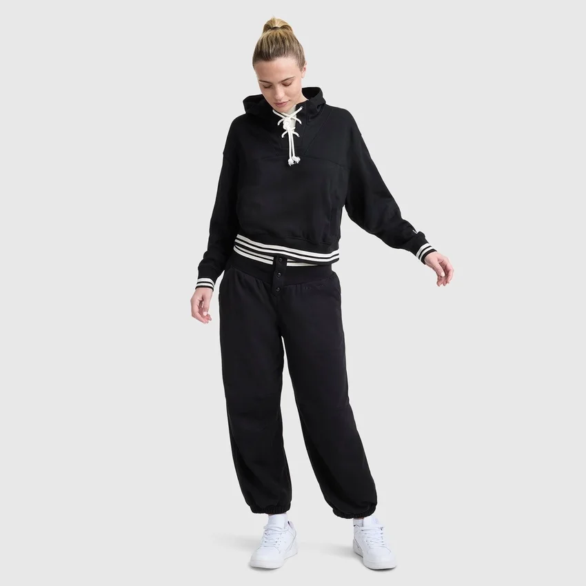 Tackle Çıtçıtlı Ön Kısımlı Bol Kesim Pantolon
